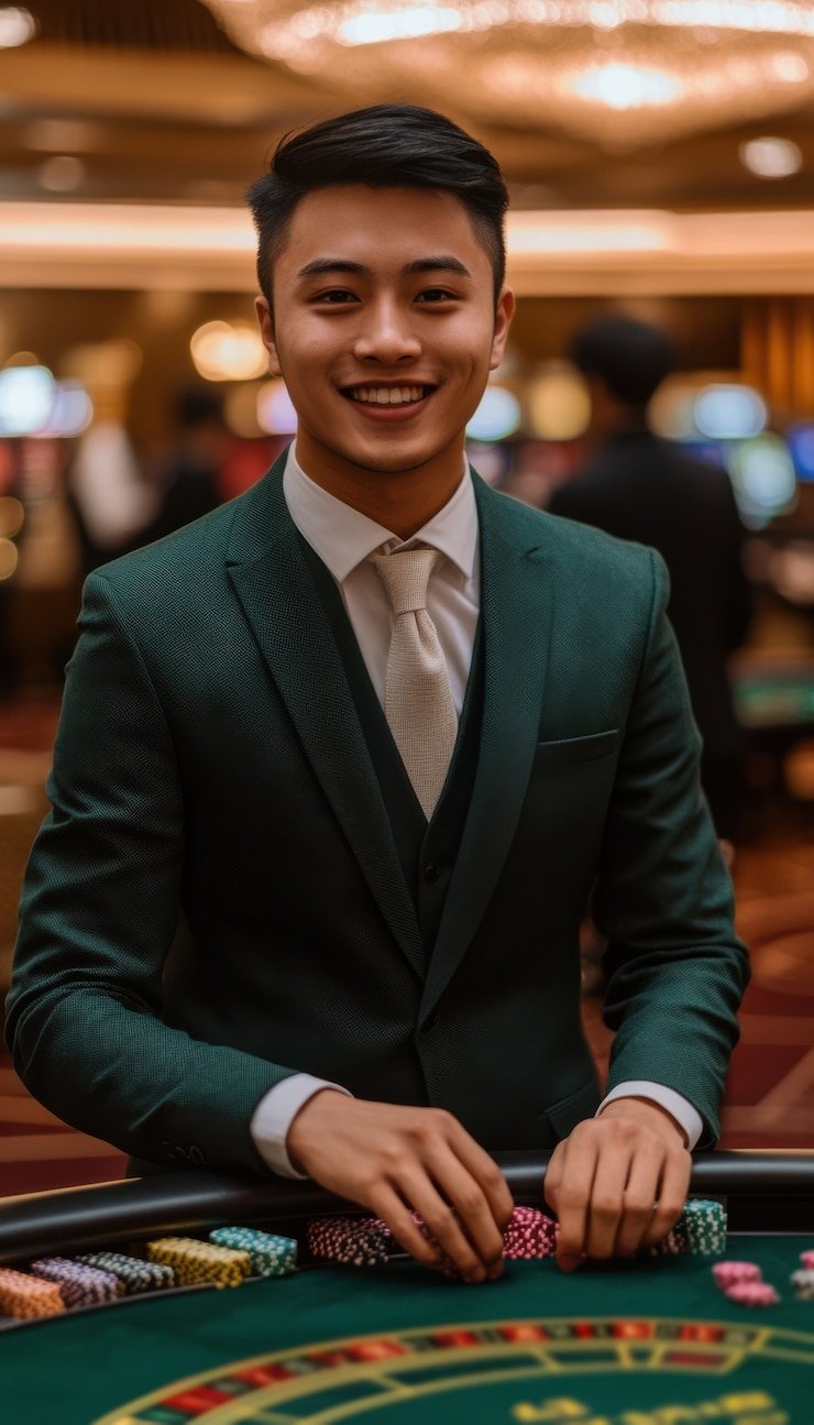 Studio live-dealer wiropoker dengan setup multi-camera untuk pengalaman bermain yang enhanced